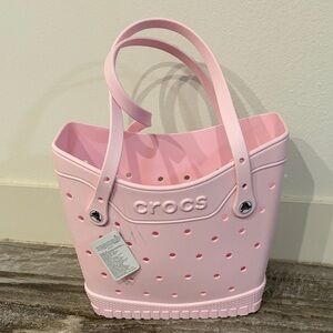 CROCS Light Pink Perforated Tote